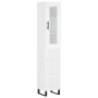 Aparador alto madera contrachapada blanco 34,5x34x180 cm de vidaXL, Aparadores - Ref: Foro24-3199385, Precio: 97,09 €, Descue...
