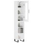 Aparador alto madera contrachapada blanco 34,5x34x180 cm de vidaXL, Aparadores - Ref: Foro24-3199385, Precio: 97,09 €, Descue...