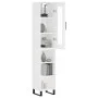 Tall white plywood sideboard 34.5x34x180 cm by vidaXL, Sideboards - Ref: Foro24-3199385, Price: 95,54 €, Discount: %