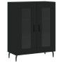 Aparador alto madera contrachapada negro 69,5x34x180 cm by vidaXL, Sideboards - Ref: Foro24-3199634, Price: 161,09 €, Discoun...
