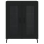 Aparador alto madera contrachapada negro 69,5x34x180 cm by vidaXL, Sideboards - Ref: Foro24-3199634, Price: 161,09 €, Discoun...