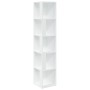Mueble de esquina madera contrachapada blanco 33x33x164,5 cm