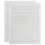 Puerta de armario lamas 2 uds madera pino blanco 69x49,4 cm de vidaXL, Puertas de armarios - Ref: Foro24-151164, Precio: 65,1...