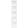 Mueble de esquina madera contrachapada blanco 33x33x164,5 cm