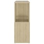 Librería de madera contrachapada roble Sonoma 60x24x63 cm