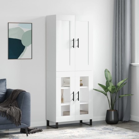Tall white plywood sideboard 69.5x34x180 cm by vidaXL, Sideboards - Ref: Foro24-3199641, Price: 161,74 €, Discount: %