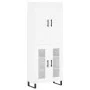 Aparador alto madera contrachapada blanco 69,5x34x180 cm de vidaXL, Aparadores - Ref: Foro24-3199641, Precio: 159,85 €, Descu...