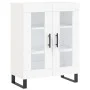 Hohes weißes Sperrholz-Sideboard 69,5 x 34 x 180 cm von vidaXL, Sideboards - Ref: Foro24-3199641, Preis: 159,85 €, Rabatt: %