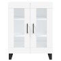Hohes weißes Sperrholz-Sideboard 69,5 x 34 x 180 cm von vidaXL, Sideboards - Ref: Foro24-3199641, Preis: 161,87 €, Rabatt: %