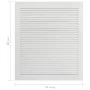 Schranktür mit Lamellen aus weißem Kiefernholz, 69 x 59,4 cm von vidaXL, Schranktüren - Ref: Foro24-151166, Preis: 47,82 €, R...