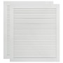 Puerta de armario lamas 2 uds madera pino blanco 69x59,4 cm de vidaXL, Puertas de armarios - Ref: Foro24-151167, Precio: 72,2...