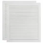 Wardrobe door slats 2 pcs white pine wood 69x59.4 cm by vidaXL, cabinet doors - Ref: Foro24-151167, Price: 71,04 €, Discount: %