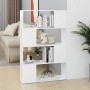 Librería separador madera contrachapada blanco 80x24x124,5 cm