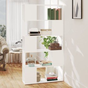 Librería separador madera contrachapada blanco 80x24x155 cm Librería separador madera contrachapada blanco 80x24x155 cm