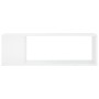 Mueble para TV madera contrachapada blanco 100x24x32 cm