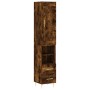 Sideboard aus geräuchertem Eichensperrholz 34,5x34x180 cm von vidaXL, Sideboards - Ref: Foro24-3200254, Preis: 105,14 €, Raba...