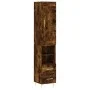 Smoked oak plywood sideboard 34.5x34x180 cm by vidaXL, Sideboards - Ref: Foro24-3200254, Price: 103,84 €, Discount: %