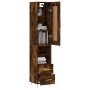Sideboard aus geräuchertem Eichensperrholz 34,5x34x180 cm von vidaXL, Sideboards - Ref: Foro24-3200254, Preis: 105,14 €, Raba...