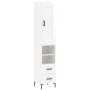 High glossy white plywood sideboard 34.5x34x180 cm by vidaXL, Sideboards - Ref: Foro24-3200259, Price: 120,02 €, Discount: %
