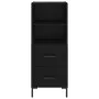Schwarzes Sperrholz-Sideboard 34,5 x 34 x 180 cm von vidaXL, Sideboards - Ref: Foro24-3200258, Preis: 112,99 €, Rabatt: %