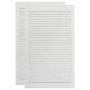 Puerta de armario lamas 2 uds madera pino blanco 99,3x49,4 cm de vidaXL, Puertas de armarios - Ref: Foro24-151173, Precio: 10...