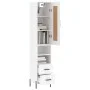 Aparador alto madera contrachapada blanco 34,5x34x180 cm by vidaXL, Sideboards - Ref: Foro24-3200265, Price: 120,77 €, Discou...