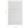 Wardrobe door slats 2 pcs white pine wood 99.3x49.4 cm by vidaXL, cabinet doors - Ref: Foro24-151173, Price: 106,20 €, Discou...