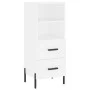 Aparador alto madera contrachapada blanco 34,5x34x180 cm by vidaXL, Sideboards - Ref: Foro24-3200265, Price: 120,77 €, Discou...