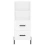Aparador alto madera contrachapada blanco 34,5x34x180 cm by vidaXL, Sideboards - Ref: Foro24-3200265, Price: 120,77 €, Discou...