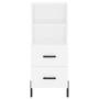 Hoher Schrank aus weißem Sperrholz 34,5x34x180 cm. von vidaXL, Sideboards - Ref: Foro24-3200265, Preis: 124,05 €, Rabatt: %