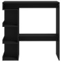 Mesa bar estante almacenaje contrachapada negro 100x50x101,5 cm en Mesas de cocina y de comedor | Comprar online en Foro24