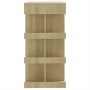 Mesa bar estante almacenaje contrachapada roble 100x50x101,5 cm
