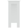 Mesa bar con estante madera contrachapada blanco 102x50x103,5cm en Mesas de cocina y de comedor | Comprar online en Foro24