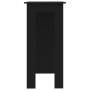 Mesa bar con estante madera contrachapada negro 102x50x103,5 cm en Mesas de cocina y de comedor | Comprar online en Foro24