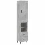 Grau-betonierter Sperrholz-Sideboard 34,5x34x180 cm von vidaXL, Sideboards - Ref: Foro24-3200277, Preis: 107,68 €, Rabatt: %