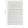 Puerta de armario de lamas madera pino blanco 99,3x59,4 cm de vidaXL, Puertas de armarios - Ref: Foro24-151175, Precio: 73,74...