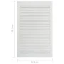 Puerta de armario de lamas madera pino blanco 99,3x59,4 cm de vidaXL, Puertas de armarios - Ref: Foro24-151175, Precio: 72,14...