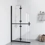 Folding shower screen made of transparent ESG glass, 70x190 cm. by vidaXL, Shower walls and screens - Ref: Foro24-151180, Pri...