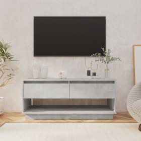 Mueble para TV madera contrachapada gris hormigón 102x41x44 cm Mueble para TV madera contrachapada gris hormigón 102x41x44 cm