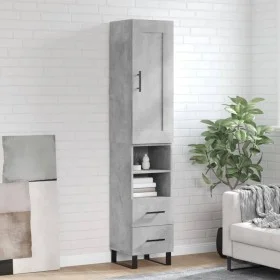 Concrete gray plywood sideboard 34.5x34x180 cm by vidaXL, Sideboards - Ref: Foro24-3200285, Price: 109,42 €, Discount: %