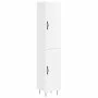 Hoher Schrank aus glänzend weißem Sperrholz, 34,5x34x180 cm. von vidaXL, Sideboards - Ref: Foro24-3200483, Preis: 103,43 €, R...