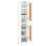 Hoher Schrank aus glänzend weißem Sperrholz, 34,5x34x180 cm. von vidaXL, Sideboards - Ref: Foro24-3200483, Preis: 103,43 €, R...
