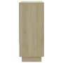 Aparador de madera contrachapada roble Sonoma 97x31x75 cm