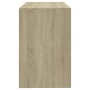 Escritorio de madera contrachapada roble Sonoma 101x50x76,5 cm en Escritorios | Comprar online en Foro24