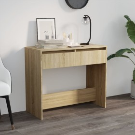 Mesa consola de madera contrachapada roble Sonoma 89x41x76,5 cm Mesa consola de madera contrachapada roble Sonoma 89x41x76,5 cm