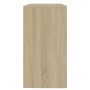 Mesa consola de madera contrachapada roble Sonoma 89x41x76,5 cm