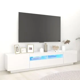 TV-Schrank mit strahlend weißen LED-Leuchten 200x35x40 cm von vidaXL, TV-Möbel - Ref: Foro24-3081912, Preis: 182,65 €, Rabatt: %
