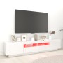 Mueble para TV con luces LED blanco brillante 200x35x40 cm de vidaXL, Muebles TV - Ref: Foro24-3081912, Precio: 186,07 €, Des...