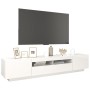 Mueble para TV con luces LED blanco brillante 200x35x40 cm de vidaXL, Muebles TV - Ref: Foro24-3081912, Precio: 186,07 €, Des...