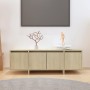 Mueble para TV madera contrachapada roble Sonoma 120x30x40,5 cm en Muebles TV | Comprar online en Foro24